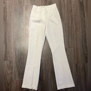 Zara white dress pants with slight flare size small